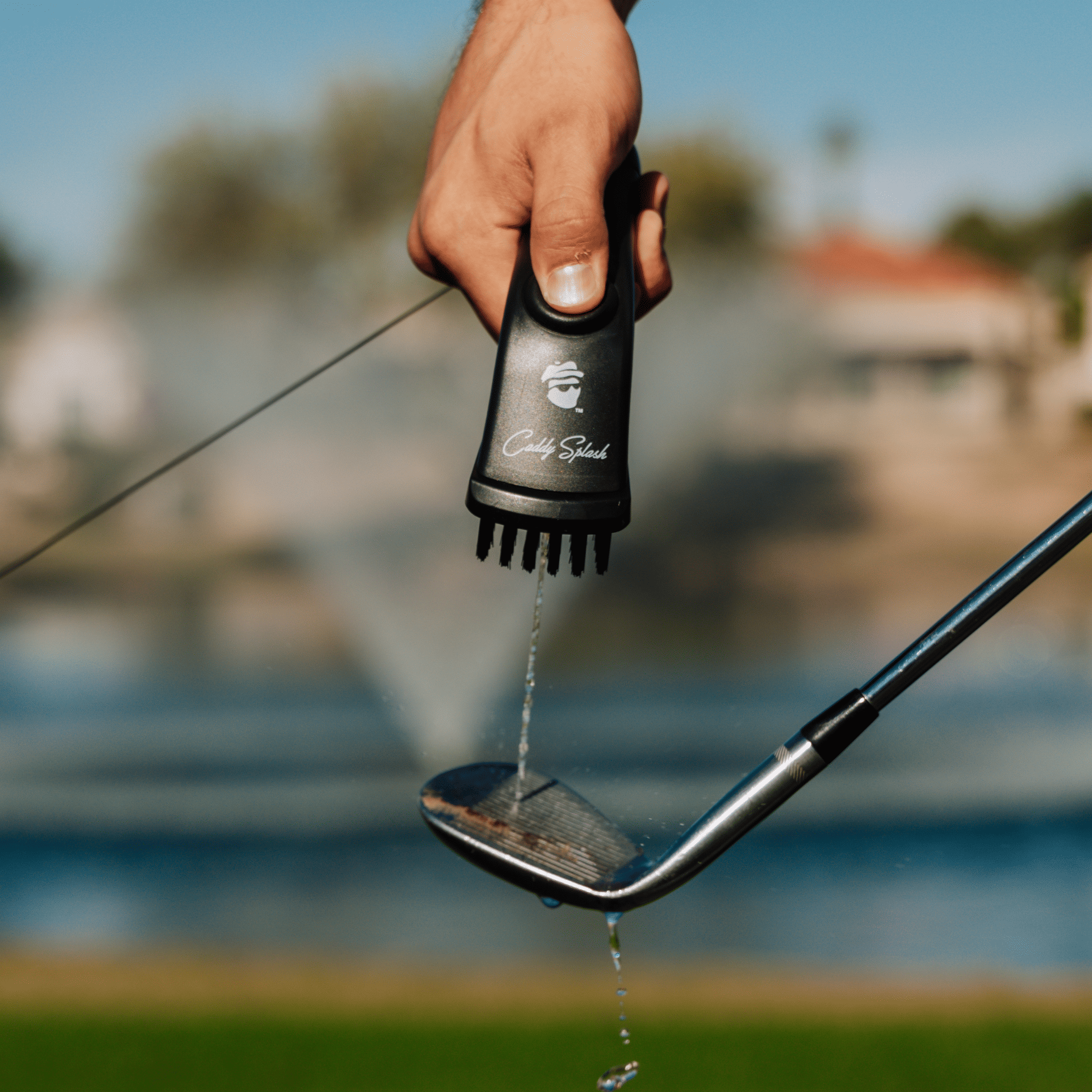 Golf Club Water Brush Pro Cleaner - Black