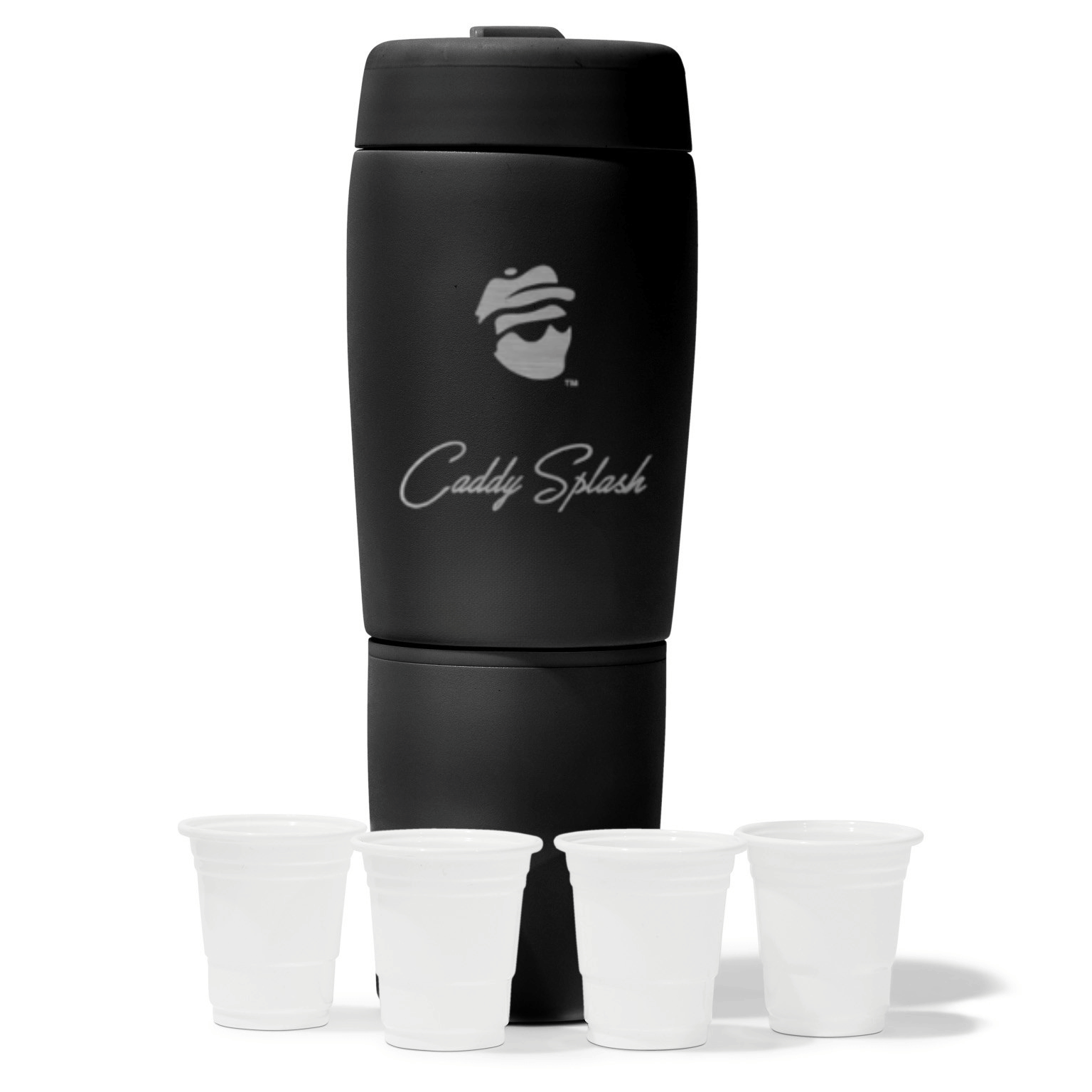 Caddy Splash Flask Set: 20 oz Stainless Steel, Double-Insulated & Pour Spout