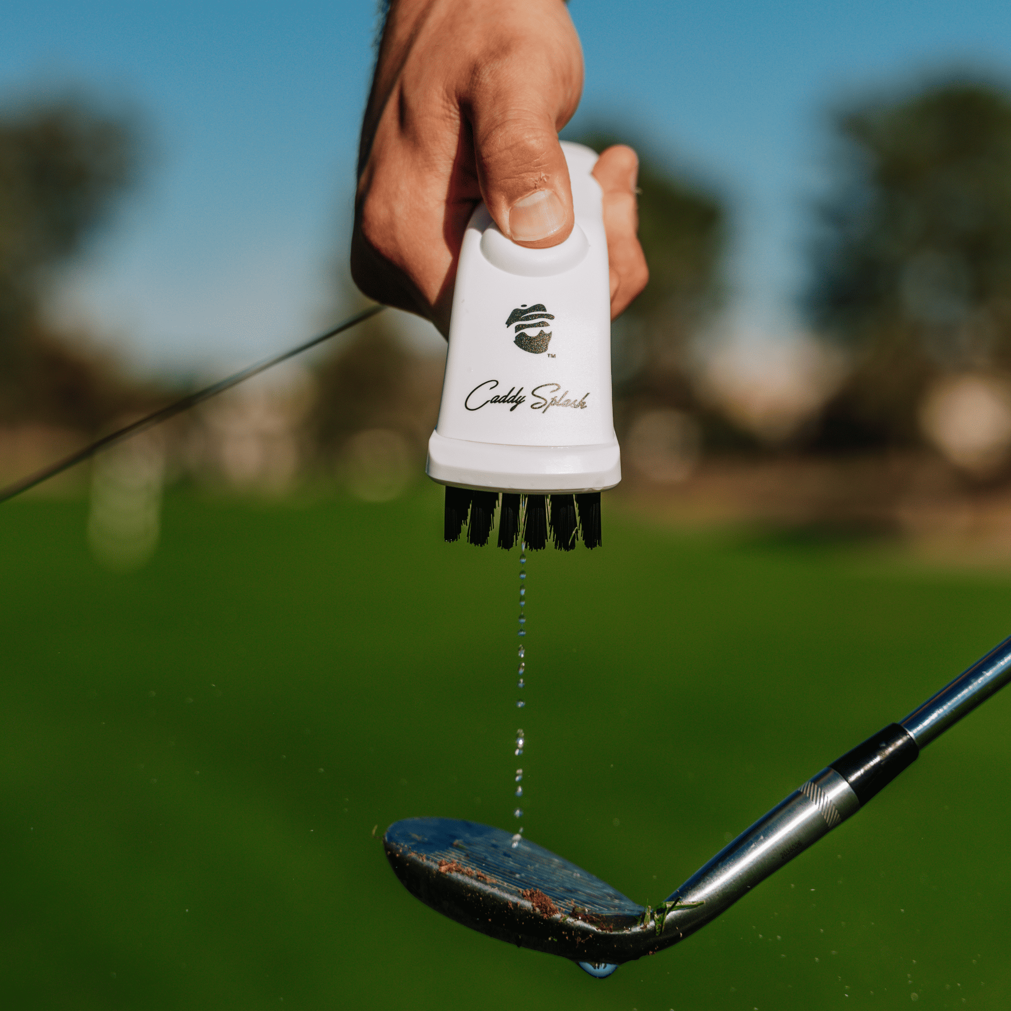 Golf Club Water Brush Pro - Ice White