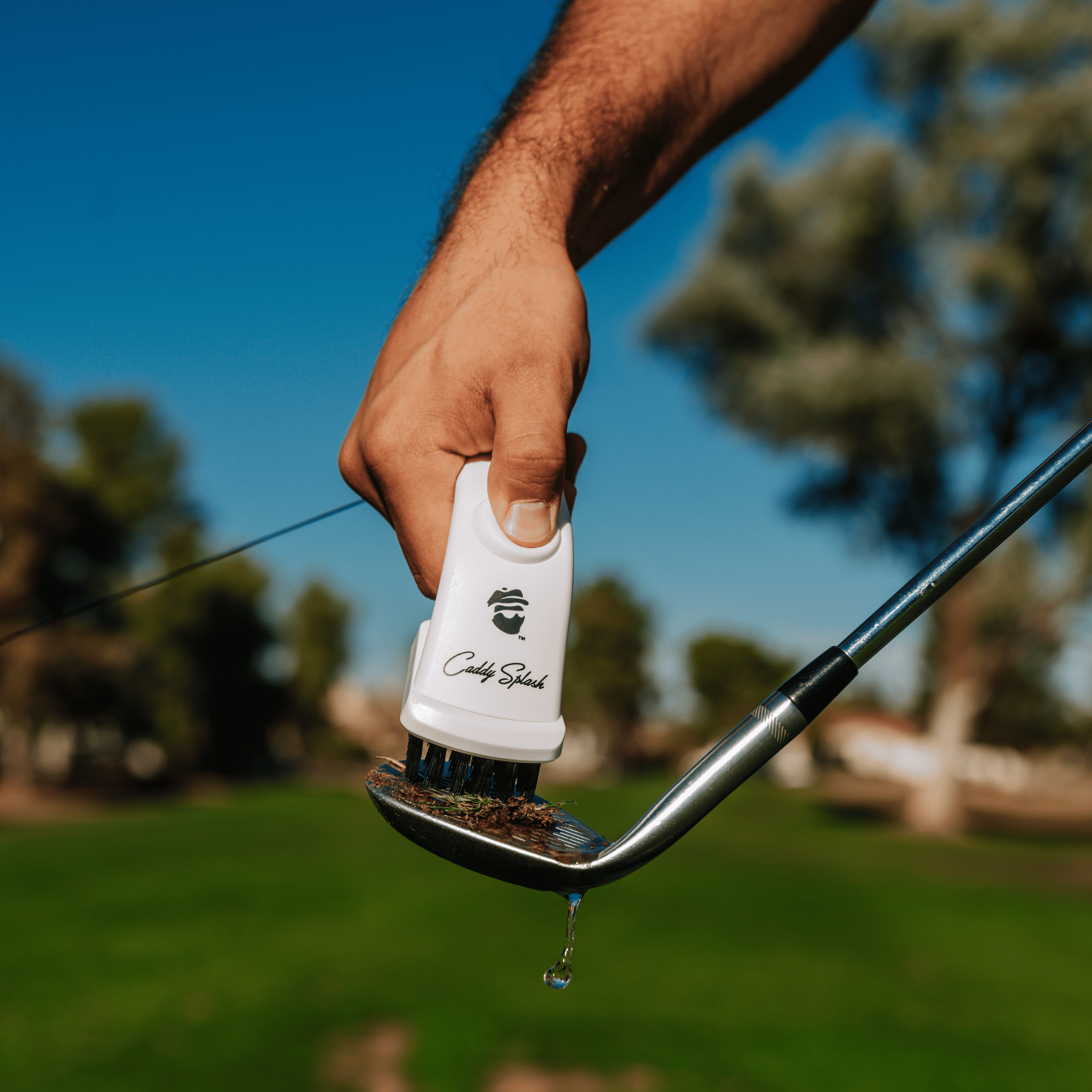 Golf Club Water Brush Pro - Ice White